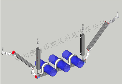 水管雙吊式側(cè)向抗震支架
